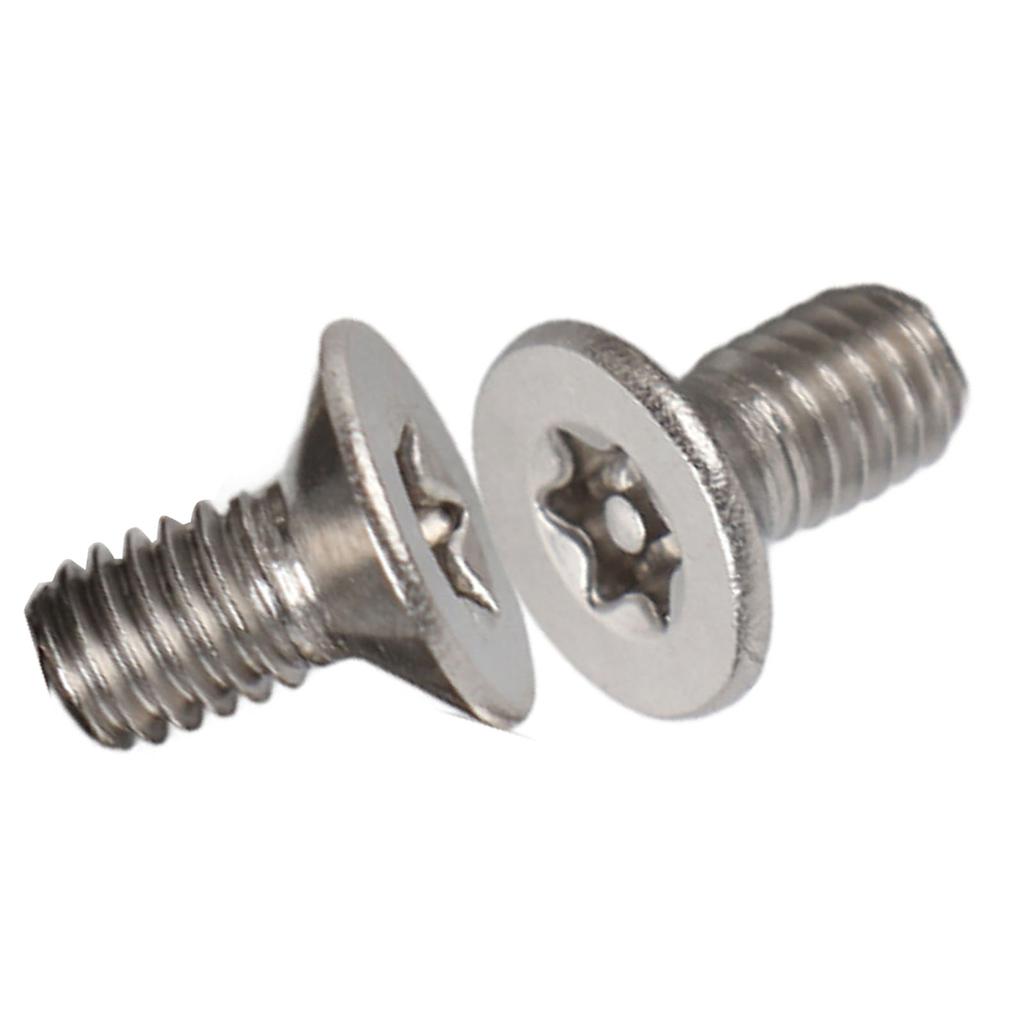 50pcs M4 Stainless Steel SS304 Flat Head Star Drive Machine Screws Bolts