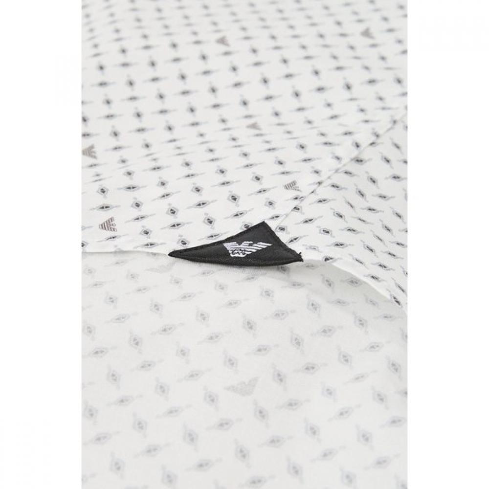 Emporio Armani Men S Eagle Pattern Stretch Shirt A516104014