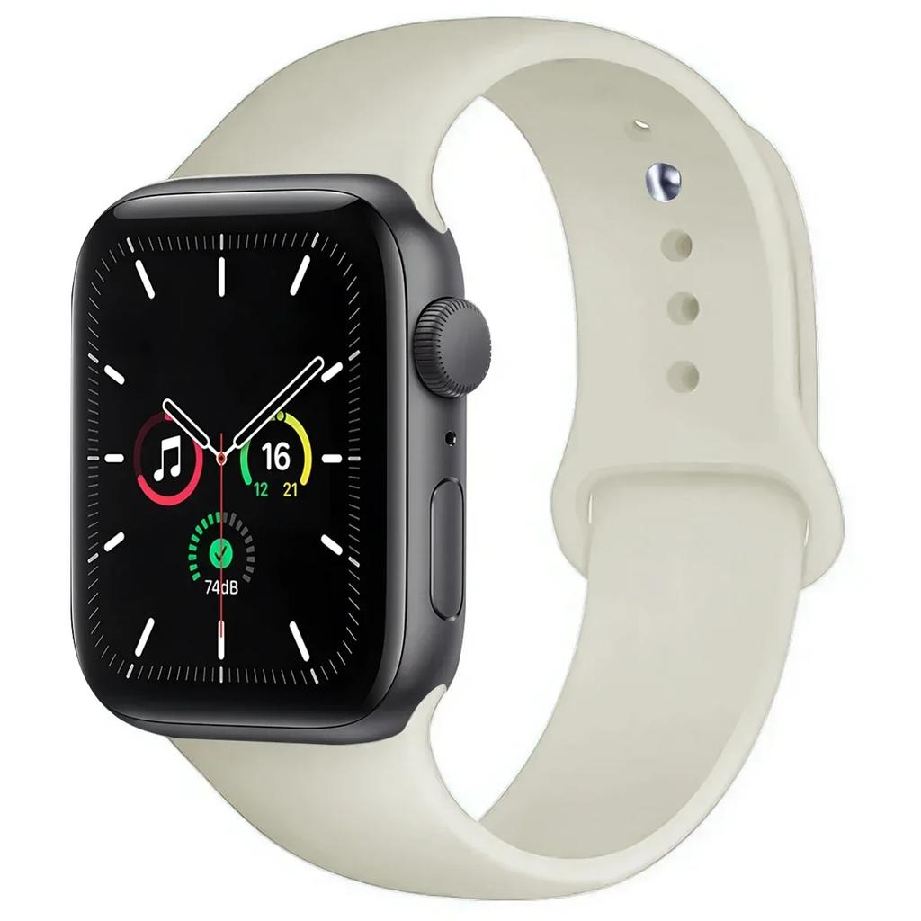 Silicone Band For Apple Watch straps 45mm 44mm 40mm 41mm 42mm-46mm sport bracelet iwatch series 8 7 6 5 4 3 SE 9 10 Ultra 2 49mm
