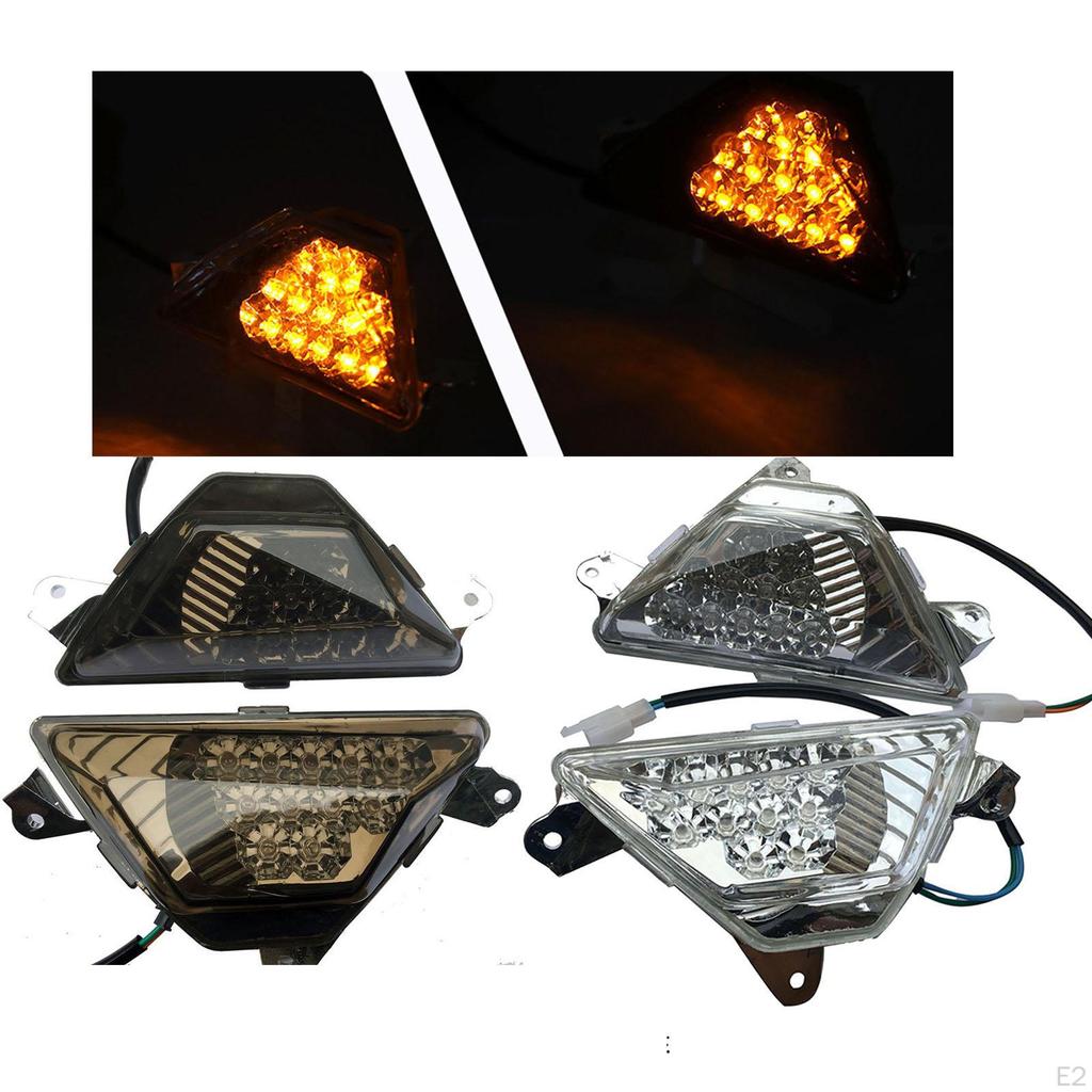 2Pcs LED Turn Signal Indicator Lights Night Warning Light Easy Installation Spare, Bulb