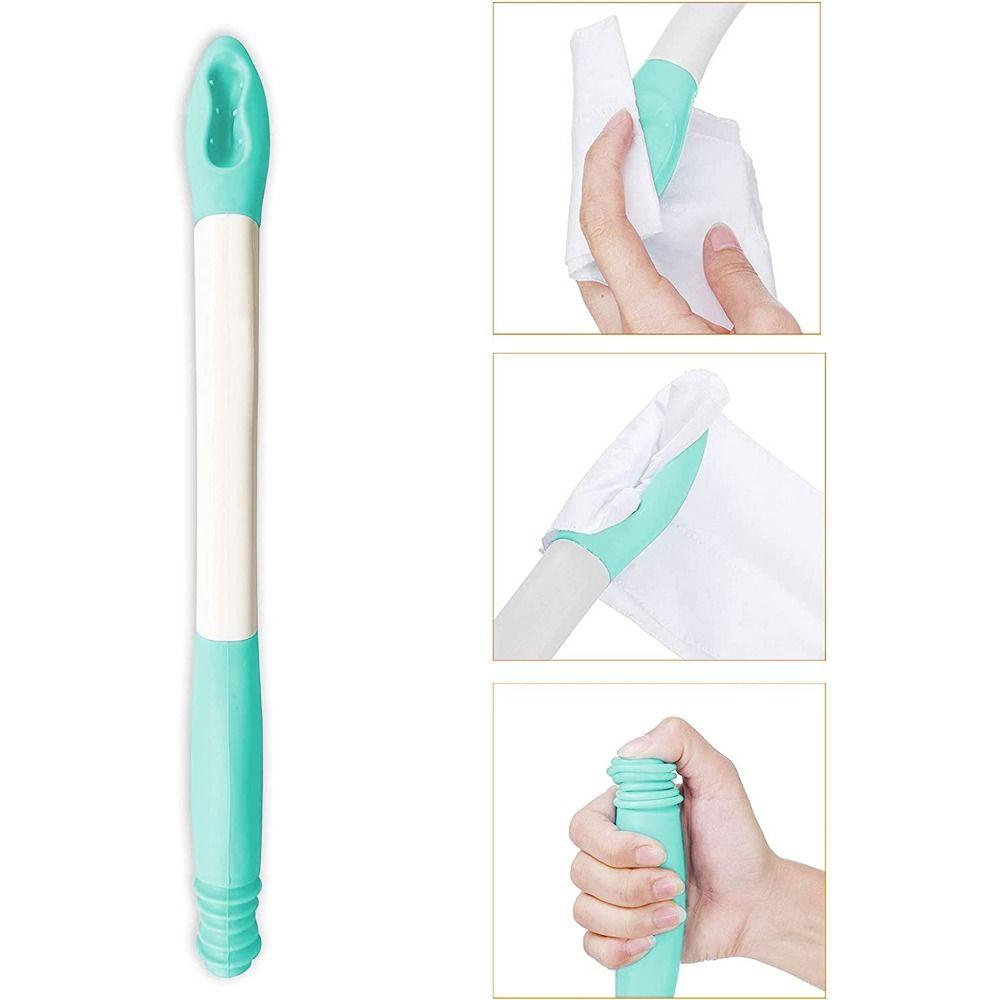Langstielige Toilettenhilfsmittel Werkzeuge Po-Tücher Tissue-Griff Selbstwischhilfe Helfer Po-Reiniger Halter