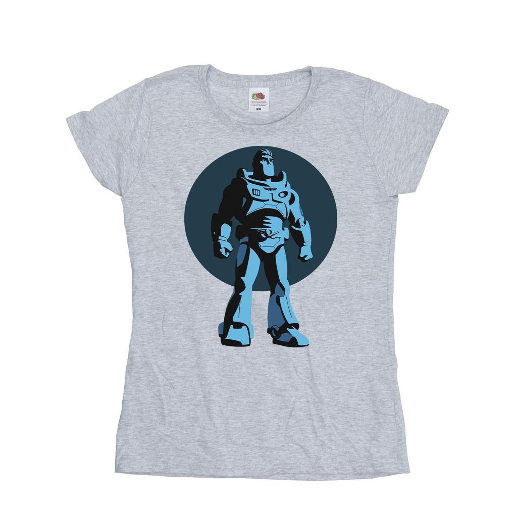 Disney Womens/Ladies Lightyear Buzz Standing Circle Cotton T-Shirt