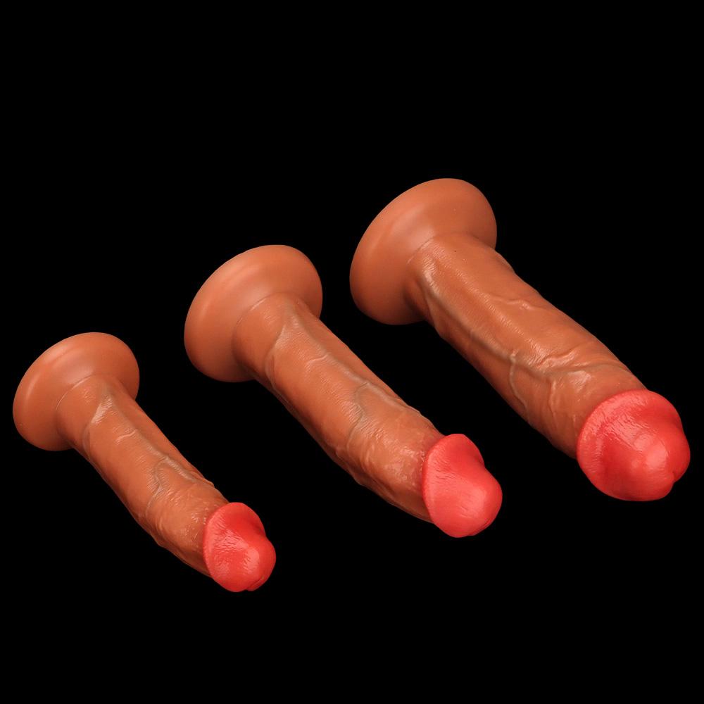 3 Size Liquid Silicone Dildo Simulated Penis Butt Plug Fisting Sex Toy Strap On Cock Big Dick Realistic Cock