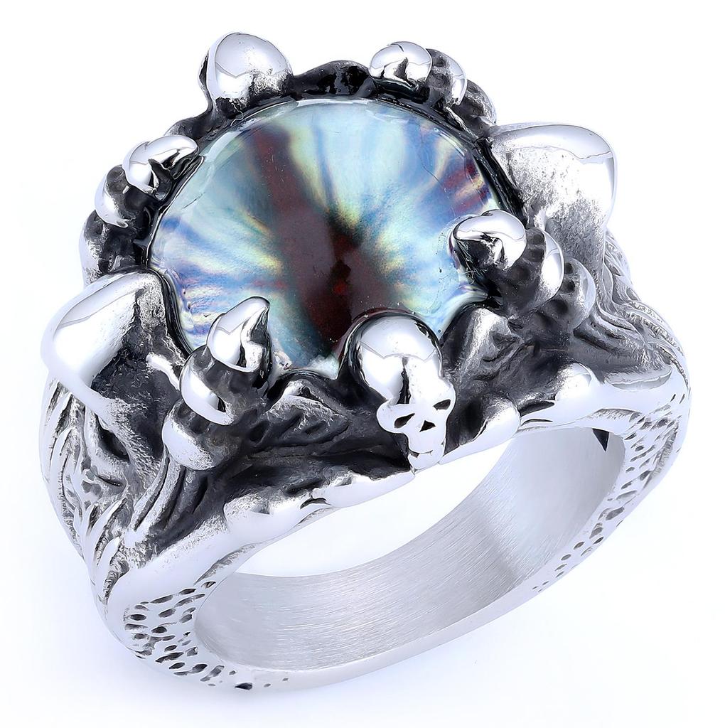 Colorful European & American Style Stainless Steel Hip-Hop Ring