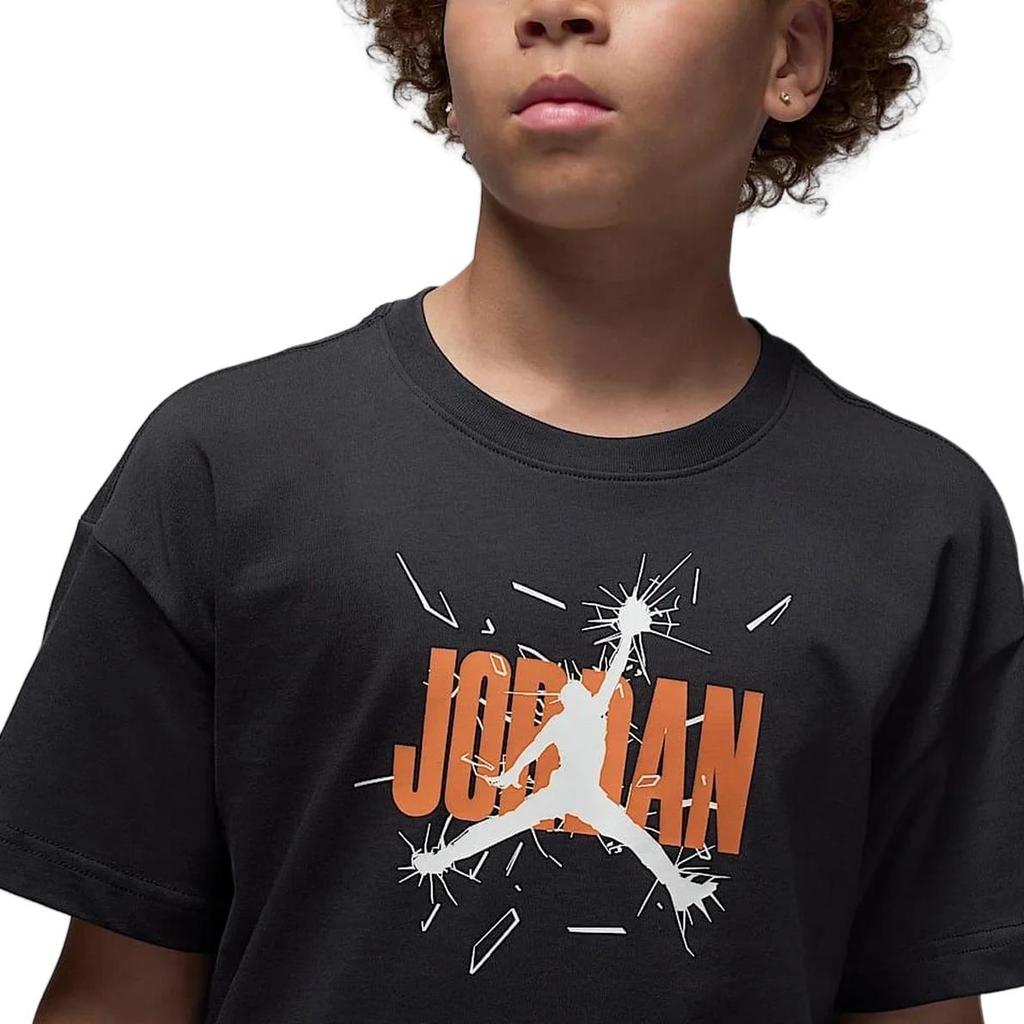 Jordan Logo Round Neck Short Sleeve T-Shirt Kids tops 95F059-G0T