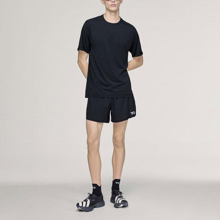 Y-3 SS26 Mesh Splicing Design Round Neck Short Sleeve T-Shirt Men Tops KF6197