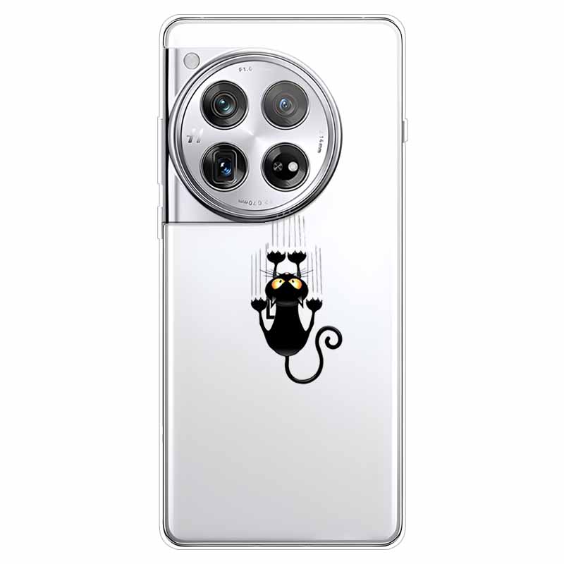

For OnePlus 12 Case Flowers Clear TPU Silicone Soft Phone Cases for One plus 12R Transparent Cover on for Oneplus12 5G Coque bag OnePlus 12R