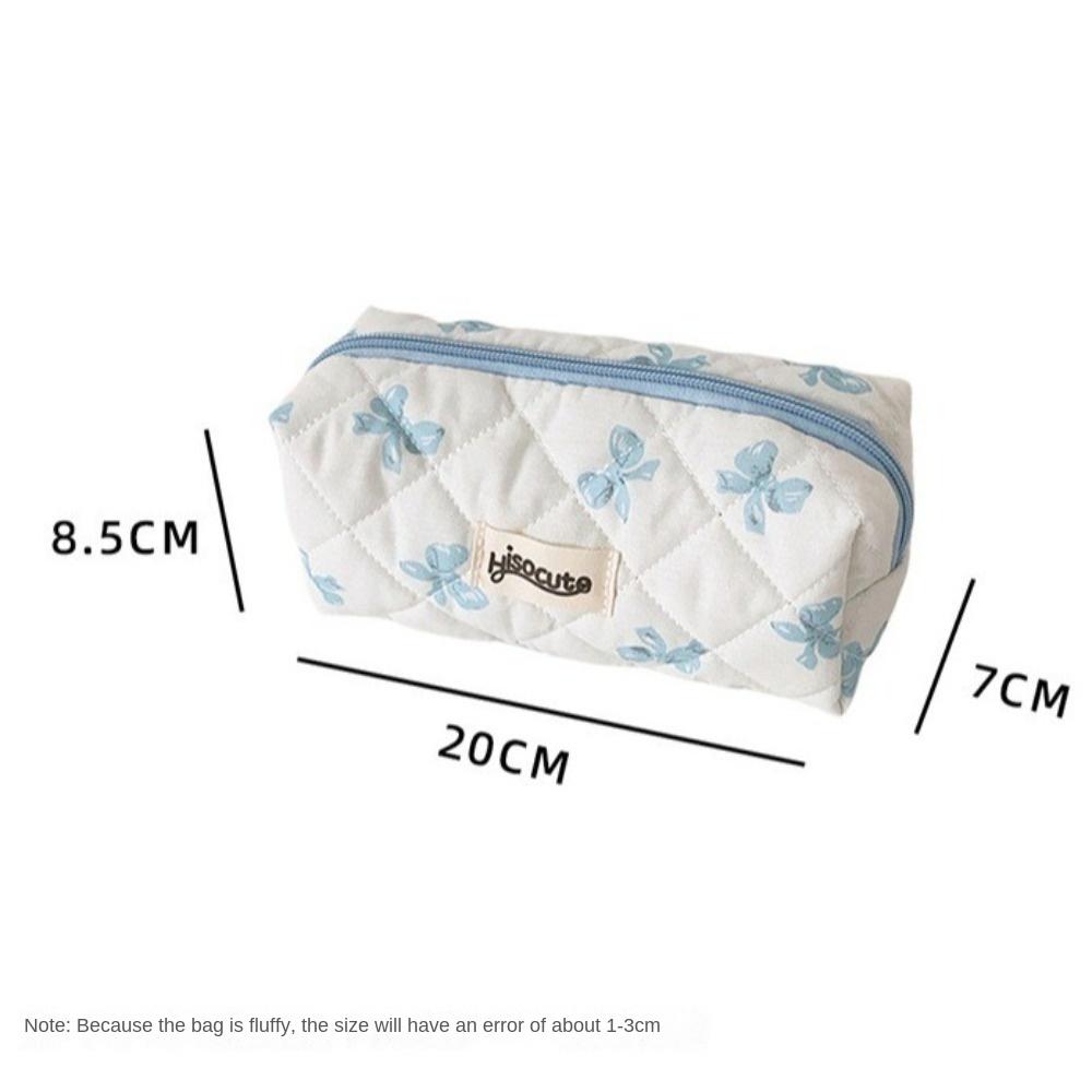 Bowknot Pen Bag Velkokapacitní organizér na psací potřeby Přenosná taška na psací potřeby Student