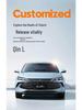 BYD Qin L D-MI Special Perforated Leather Full Surround Seat Cover - Breathable, All-Season Universal Cushion.