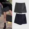 2024 Black High Waist Mini Skirt - Autumn Slimming, Versatile Academy Style