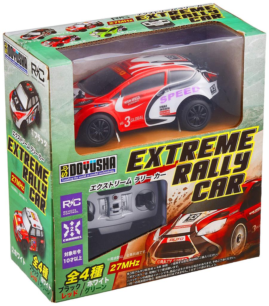 27MHz Extreme Rally Electric Radio 14395 R/C Car, Red, Control,