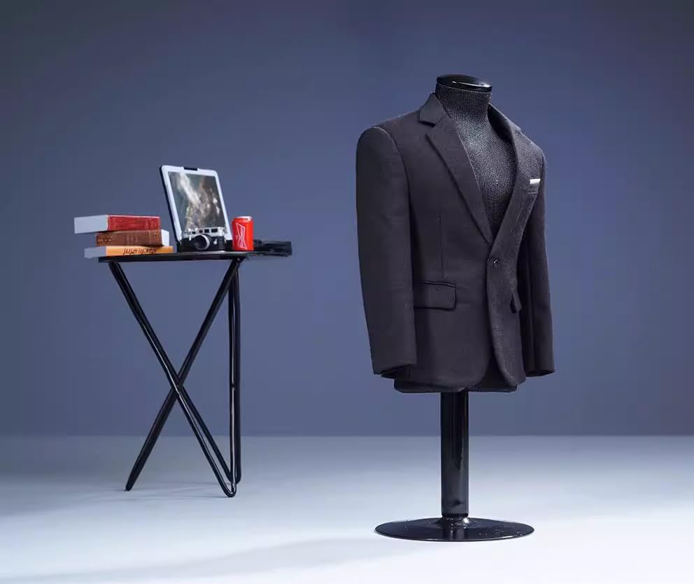 1/6 Scale Figure Accessories/Men's Men's Suit Outfit Set, Professional Men's Suit, Black Suit (Head and Body Not Included)