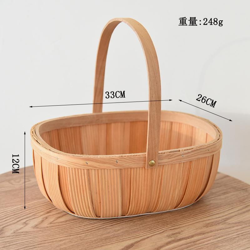 Hand-woven Eggs and Fruit Baskets, Send Girlfriends To Confinement, Insert Flower Baskets, Portable Picnic Baskets, Vegetable Storage Wholesale