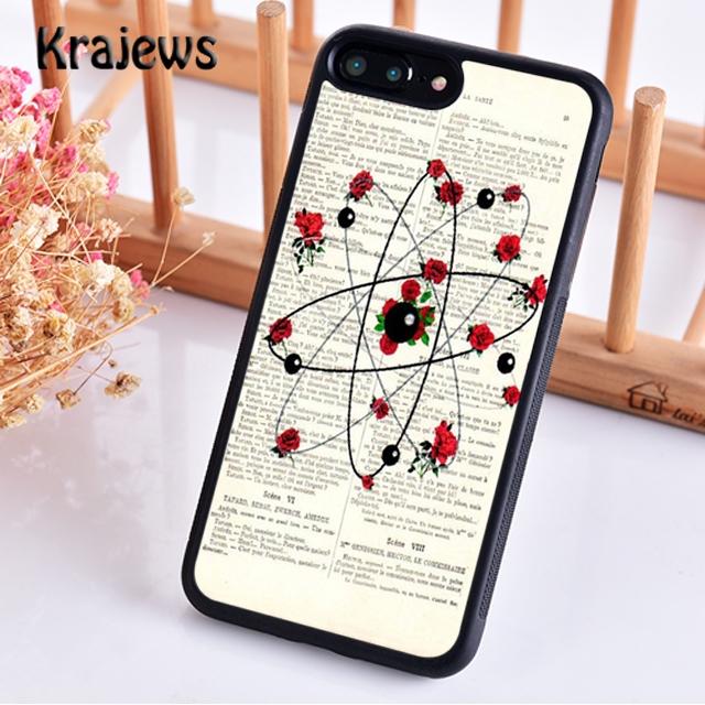 Krajews Atom Chemistry Science Design Phone Case For iPhone 17 Air 16 15 14 Plus 11 12 13 Pro Max Coque Shell Fundas