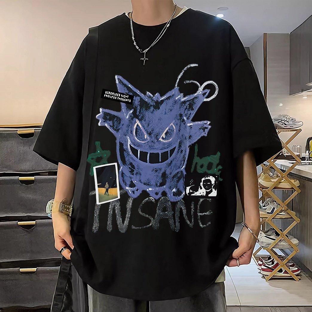 2026 New Edition Pokémon Japanese Anime ShortSleeved TShirt for Men  Summer Loose Anime TShirt Shirt 4XL