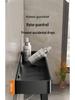Black Space-Saving Aluminum Wall Shelf & Towel Rack - No Drilling Needed