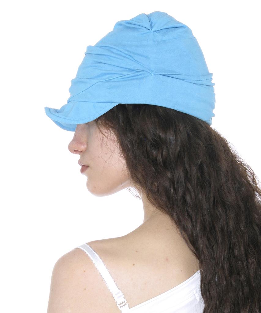 PARTIMENTO WOMEN Luched Drape Hat_Blue