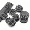 BAAWW1 7Pcs Car Hood Rear Emblem Steering Wheel Stickers Rims Cap Badge For BMW F20 E36 E46 X6 M4 E60 E93 E87 G01 G20 X3 X5 F30 E53 E90