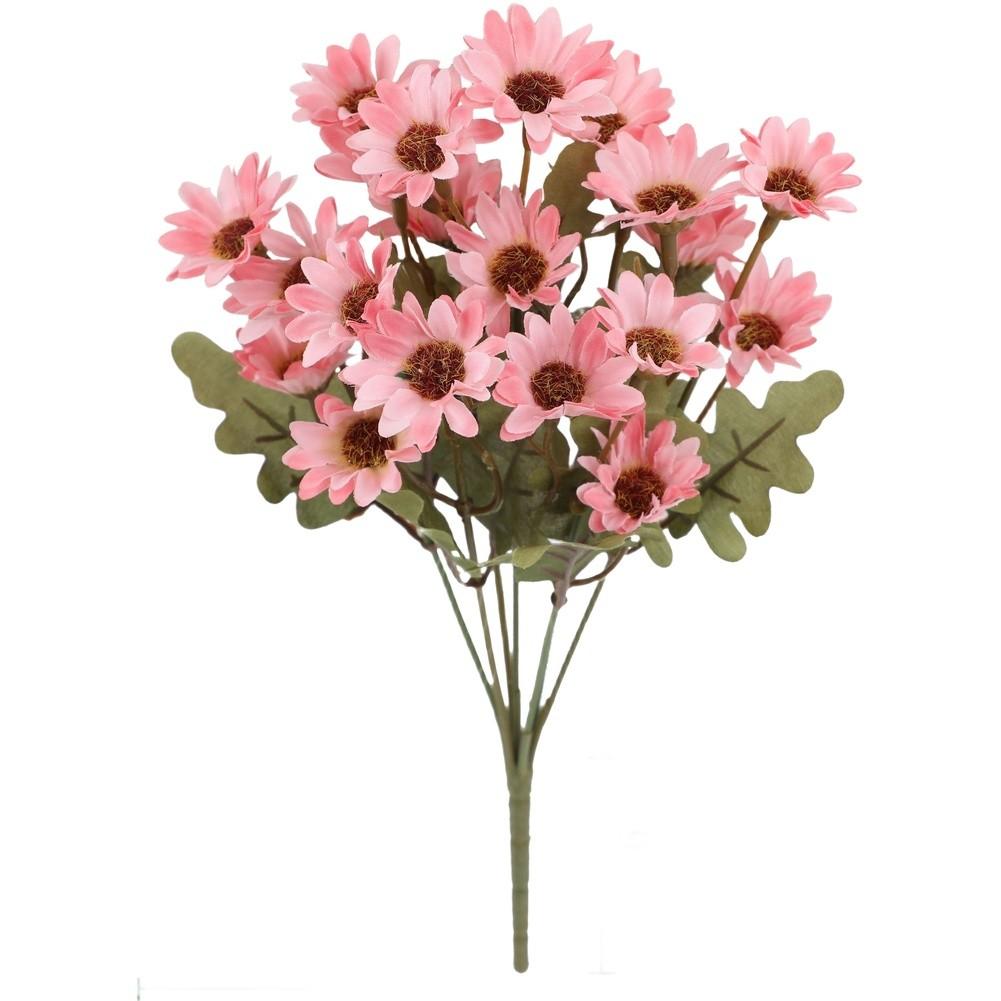 Easy Maintenance Artificial Mums Sunset Flowers Seasonal Decor
