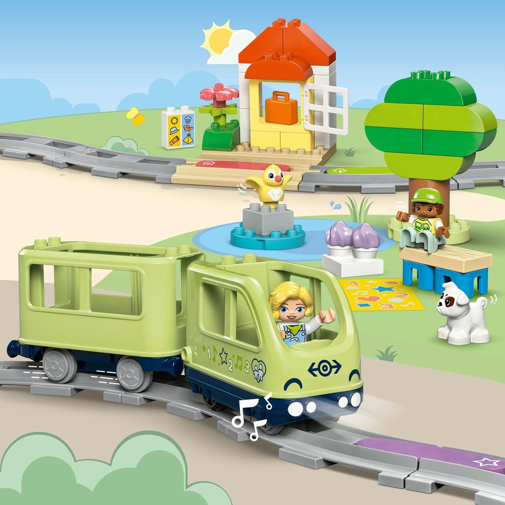 LEGO Duplo Duplo Town Adventure Train Toy Birthday Present Block Educational Boys Girls Children 1 and a Half Years Old 2 Years Old 4 Years Old