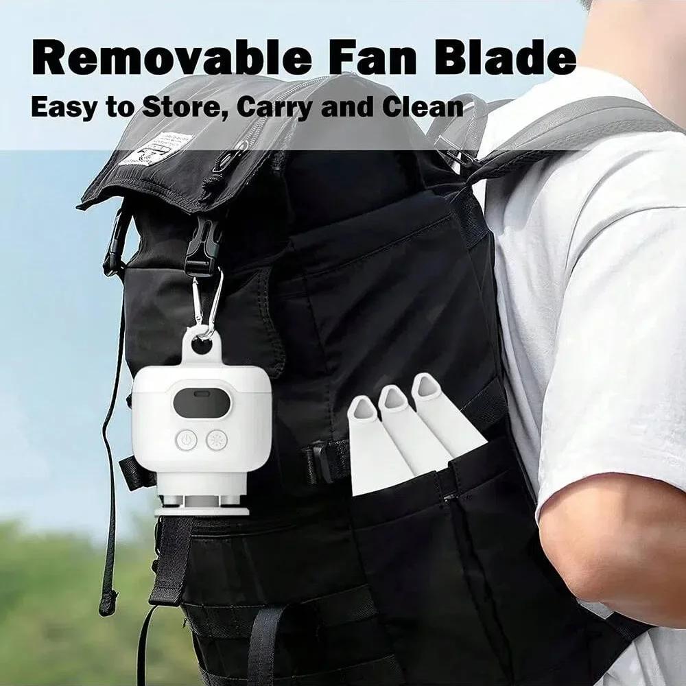 2024 Nový USB dobíjecí stropní ventilátor Velký vítr Odnímatelné lopatky Noční lampa Osvětlení Kapacita 8000 mAh Domácí Venkovní ventilátor