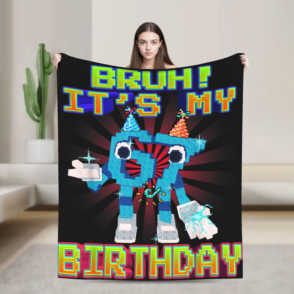 Popular 67 Brainrot Italian Meme Funny Blanket Warm Soft Flannel Throw For Sofa Office Travel Men Women Multi Sizes