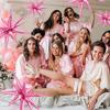 8Pcs Star Balloons Huge Pink Explosion Star Aluminum Foil Balloons for Birthday Baby Shower Wedding Party Pink Party Decorations