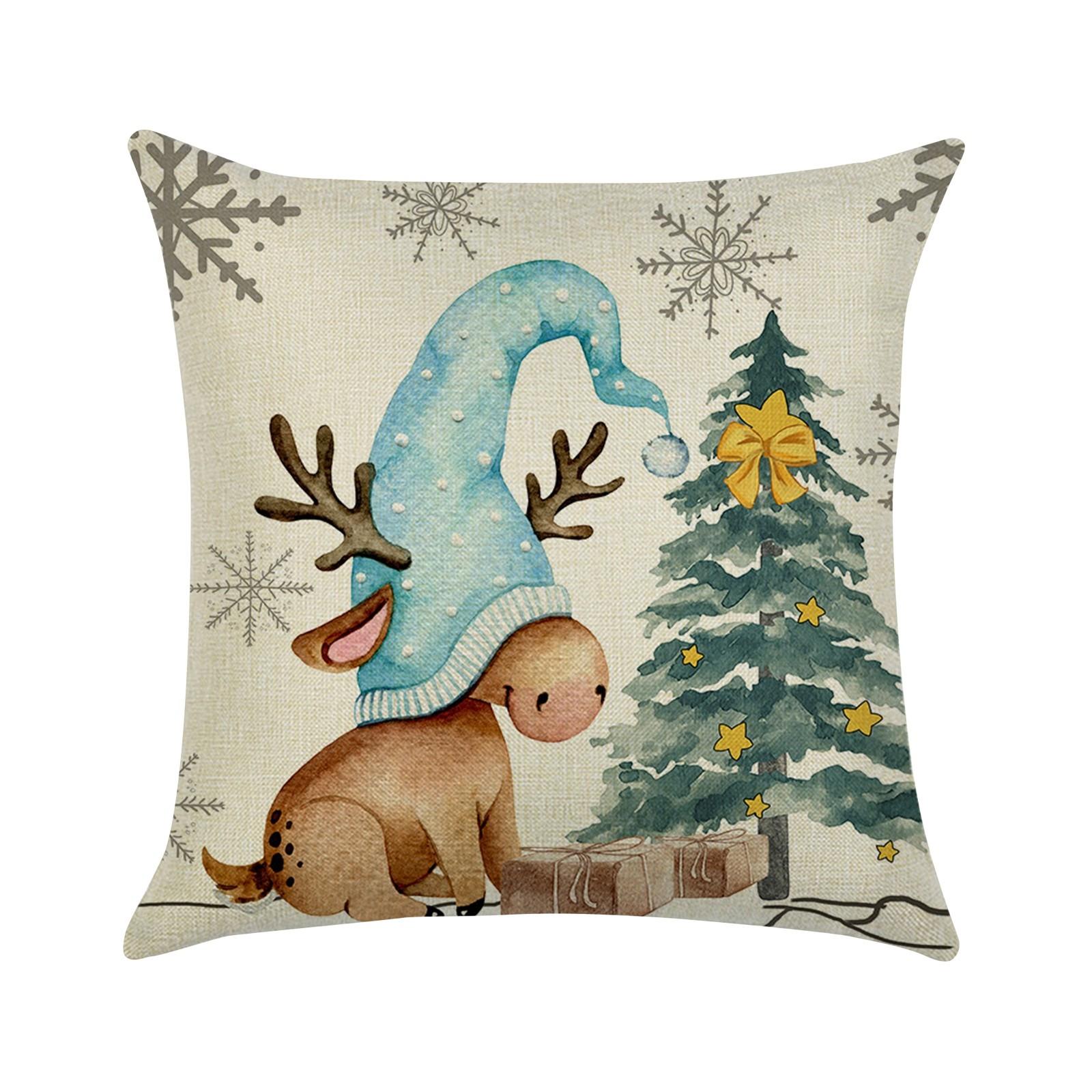 

Наволочка с рисунком из мультфильма, праздничная подушка, наволочка для дивана в гостиной One Size небесно-голубой