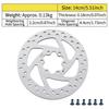 Six-Bolt Disc Brake Rotor for Mountain Bikes Oil Brake System Heat Dissipation Durable