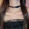 Reticular Spider Bat Necklace Witch Hat Pendant Chain Halloween Dark Choker  Neck Accessories
