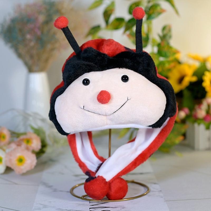 Kids Animal Hat Bomber Hat Trapper Hat Animal Earflap Hat Drama Props For Kid Rabbit Pig Raccoon Rooster Frog