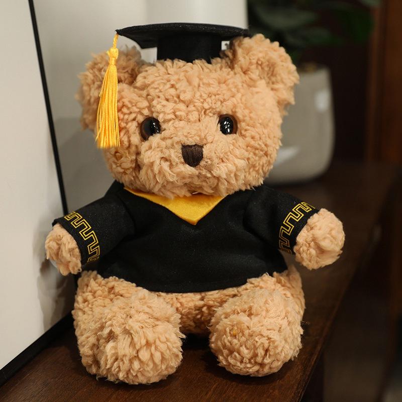 Doktorhut Bachelor Bär Puppe Plüschtier Abschluss Teddybär Puppe Stoffpuppe Abschlusssaison Geschenk