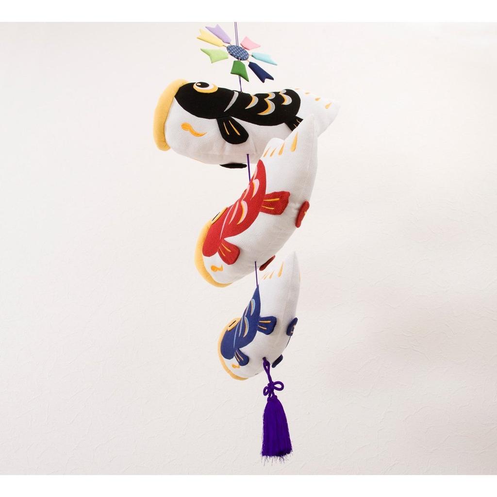 May Doll no Chirimen craft Compact Mini Day Helmet Hanging Carp Streamer Fluffy Carp Streamer [May Doll] [Tango Sekku] Children's