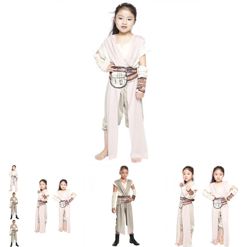 Stylish Rey Costume For Girls Featuring Polyester Fabric Ideal For Game Cosplay