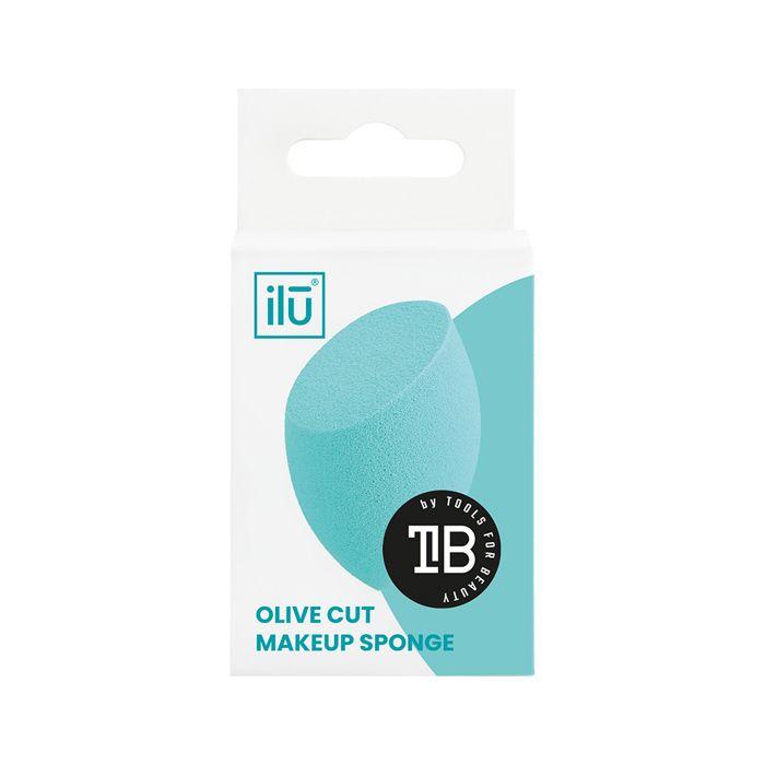Ilū Make Up Olive Cut Sponge Turquoise - éponge de maquillage