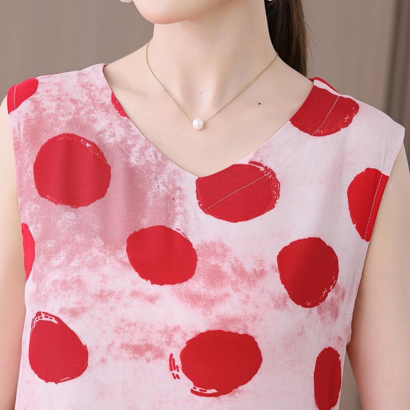 Abito estivo elegante da donna taglie forti, abito lungo senza maniche ampio, abbigliamento vintage femminile