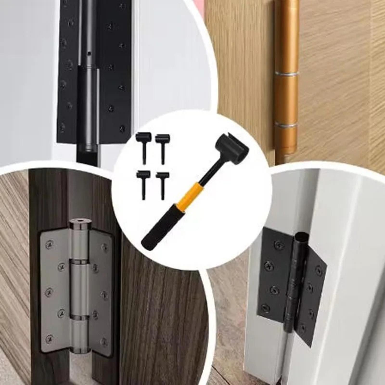 

A69efor Door Hinge Adjustment Tool 4 In 1 Heavy-Duty Construction For Residential And Commercial Use one size чорний