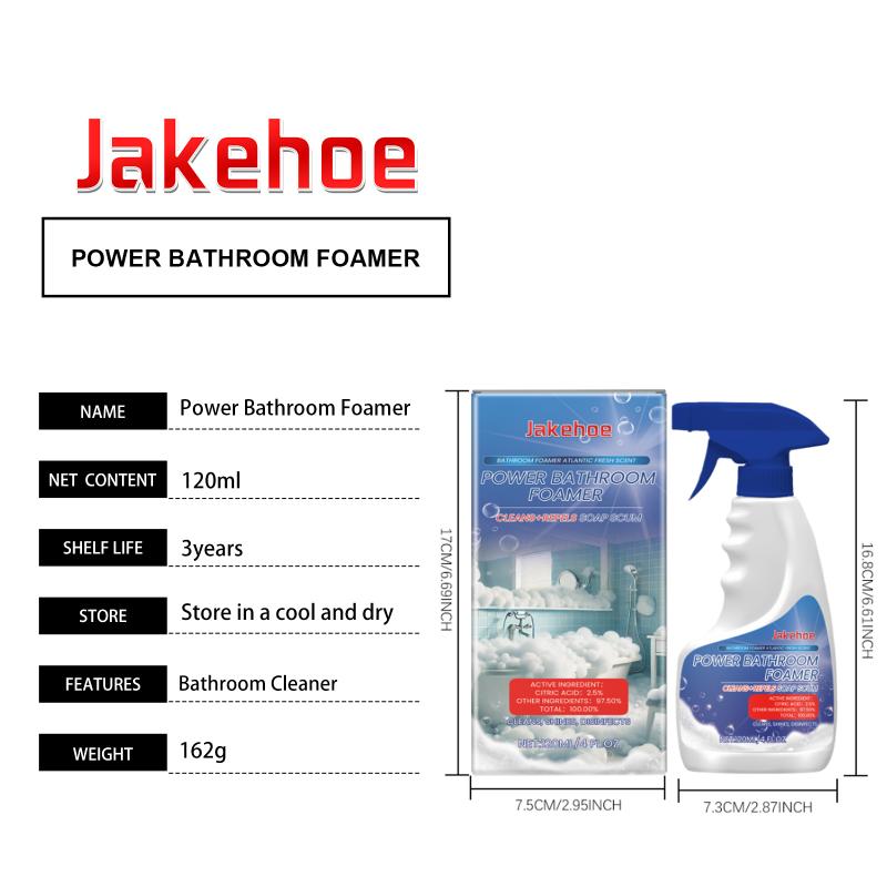 Strong Bathroom Cleaning Foam Spray Powerfully Removes Dirt and Stains Leaves Fresh Smell for Home Surfaces