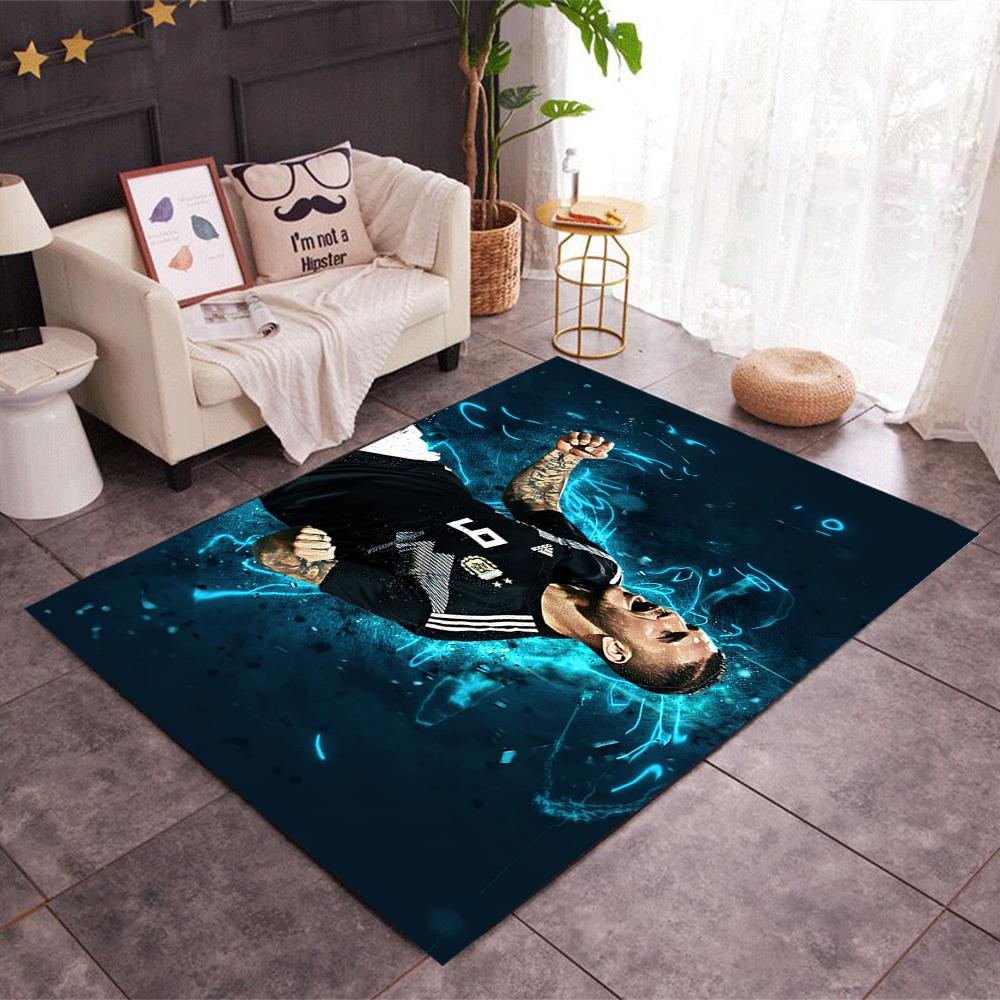 Argentina Football Player Carpet Suitable for Dining Room Bedrooms Entryway Game Room Anti-slip Rug Office Home Decor Gift for Festivals
