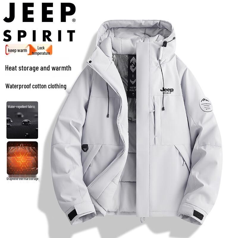 JEEP SPIRIT Men's Hooded Padded Winter Jacket
