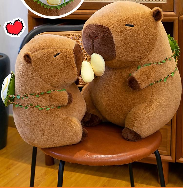 Creative Durian Capybara Plush Toy Doll for Festivals