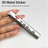 1Pcs Car Styling 3D Metal Quattro Emblem Car Fender Trunk Badge Stickers For Model 3 Highland 2023 Model S Model X Model Y