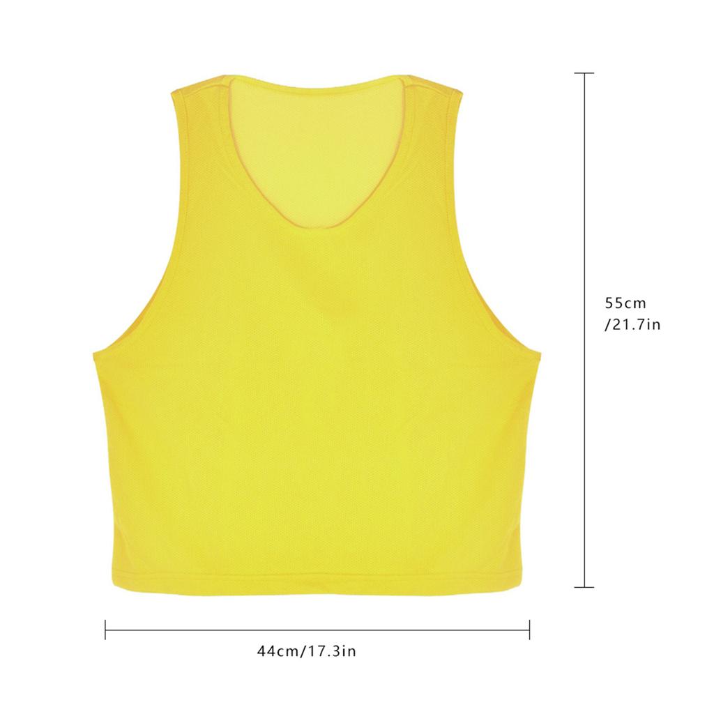 12pcs Kids Jerseys, Brthable Mesh Training Vests Fit for Youth Training, Quick Dry Football Shirts for Youth Football