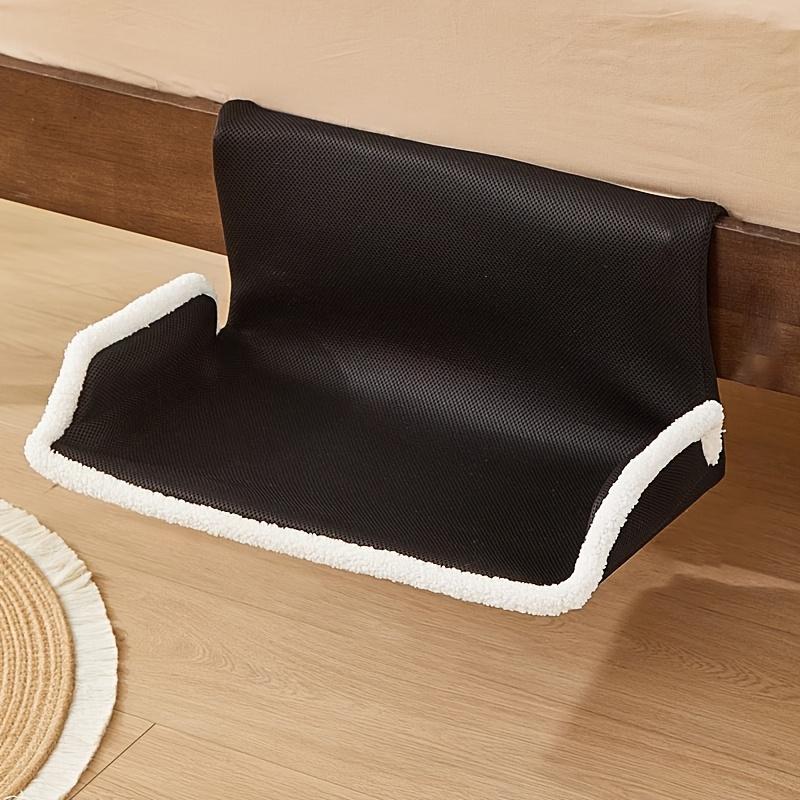 1pc Contemporary Style, All-Season Window Hanging Cat Bed - Soft Gray with White Edging, Perfect for Napping, Ideal for Bedside,Window Sill,or Balcony