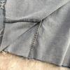 Summer Light Mature Style High Waist Thin Split Rose Blue Denim Skirt Versatile Medium And Long A-Bag Hip Skirt