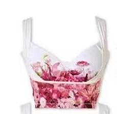 

Beauty salon adjustment type no steel ring gathering top vest type no steel ring bra XL/85B рожевий