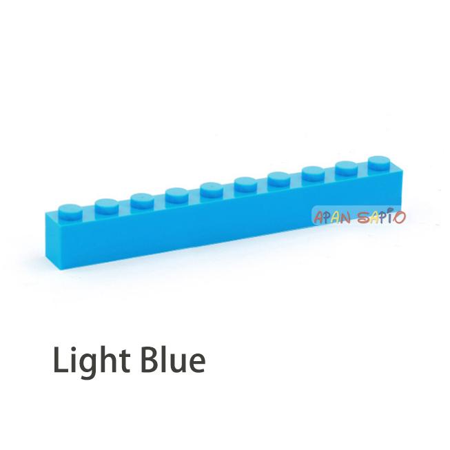 20PCS Thick 1x10 DIY Building Blocks Figures Bricks Educational Creative Size Compatible With Brands Toys for Children 6111