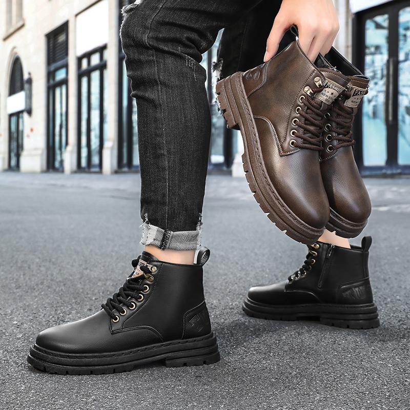 Luxury Men Boots Autumn Winter Slippers Warm Men Shoes Sneakers Male Tenis Shoes Boots Men Sneakers Winter High Top Shoes for Men
