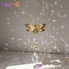3D and Heart Suncatcher, Multicolor Hanging Ornament for Home and Garden Decoration
