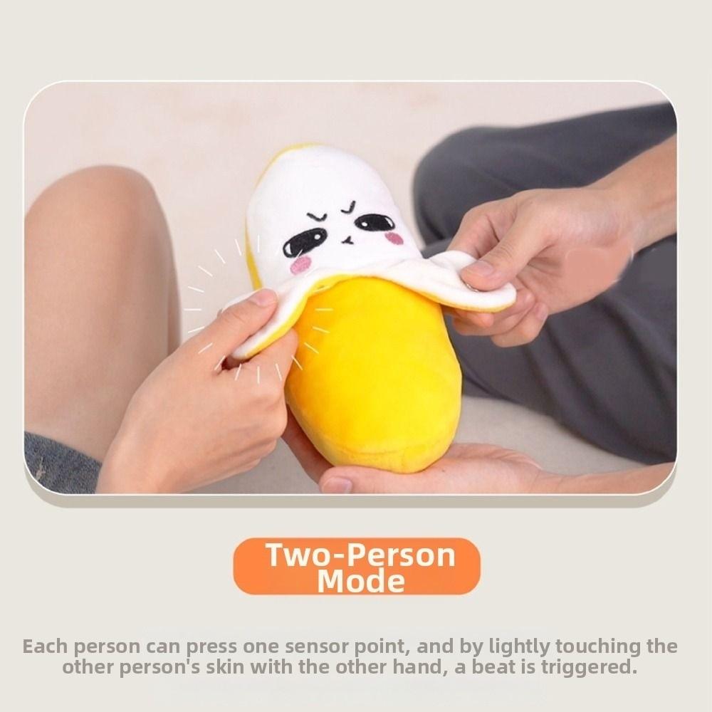 Creative Fruit Induction Metronome Cute Soft Banana Sound Squeaky Birthday Gifts Music Rhythm Stuffed Music Perception